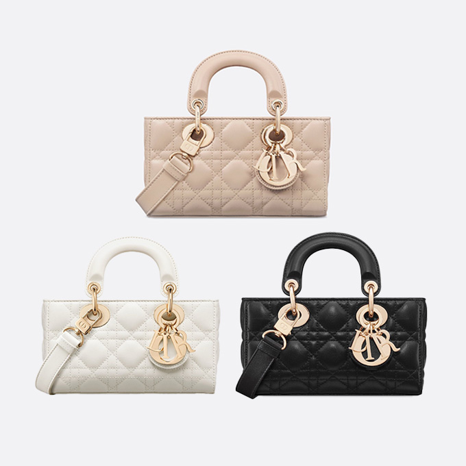 9a+ quality dior lady dior east-west mini cannage lambskin handbag